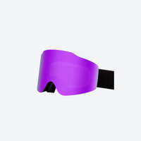 
                  
                    Magnetic lens cylindrical snow goggles UV protection anti-fog - cylindrical ski lens with black strap
                  
                