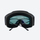 Photochromic cylindrical ski goggles with magnetic lens - black frame cylindrical ski goggles, for resort ski days