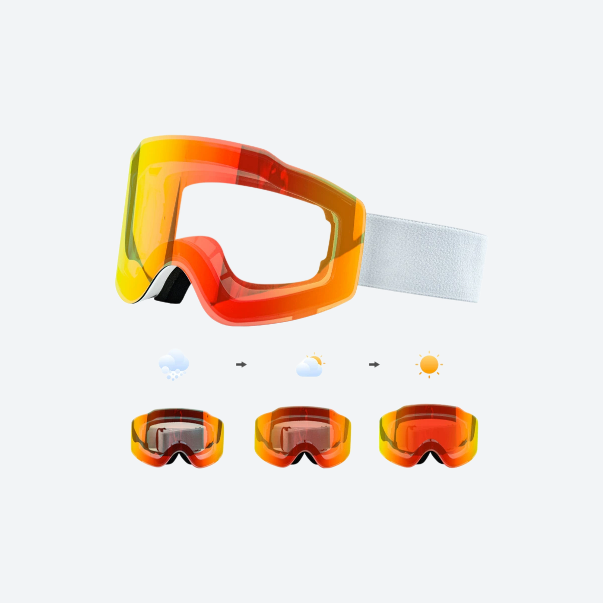 GOGGLESOC Aurora Custodia Protettiva Per Occhiali Da Sci E Snowboard - Microfibra PET Riciclata