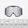 Quick lens change cylindrical snow goggles UV protection - silver cylindrical ski lens, for resort ski days