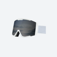 
                  
                    Clearance snow jacket bib and goggles picks - white ski goggles, product view, for winter mountain trips
                  
                