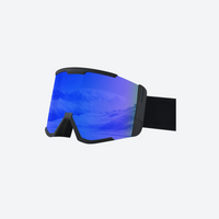 
                  
                    Quick lens change cylindrical snow goggles UV protection - blue cylindrical ski lens, for resort ski days
                  
                
