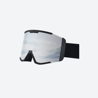 
                  
                    Quick lens change cylindrical snow goggles UV protection - silver white cylindrical ski lens, for skiing and snowboarding
                  
                