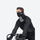 Air facemask neckwarmer with breathable mesh - black mesh facemask neckwarmer on men cycling, for daily commute and office