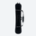Versatile snowboard travel bag with silicone strips - black snowboard travel bag, back view with strap, for resort transfers