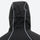 Men's 2-layer snowboard jacket and pants - black jacket, back hood close-up detail, for cold-weather winter sports