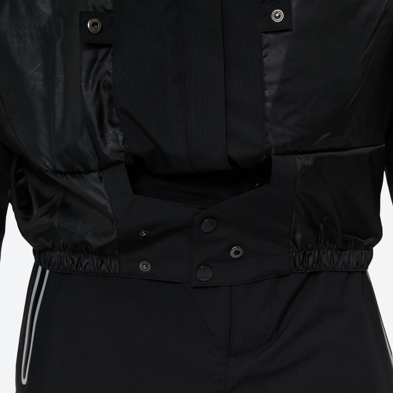 Men's waterproof 2L snow jacket and pants series - black jacket, 2-layer waterproof breathable shell