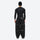 Men's reflective piping breathable ski jacket set - black snow pants with black top, for resort and backcountry days