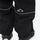 Men's 2-layer snowboard jacket and pants - black snow pants, leg logo print close-up detail, for cold-weather winter sports