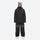 Women's waterproof 2L snow jacket and pants - black jacket with black pants, for cold-weather winter sports