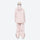 Women's breathable reflective piping ski jacket set - pink jacket with pink pants, for skiing and snowboarding