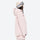Women's 2-layer snowboard jacket and pants - pink jacket, on-model side view, for resort and street wear