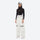 Women's 2-layer snowboard jacket and pants - white snow pants with black top, for skiing and snowboarding
