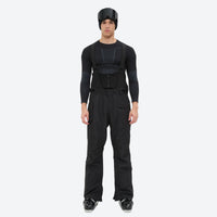 
                  
                    Men's breathable ski jacket with flap pockets - black snow pants with black top, for resort and backcountry days
                  
                