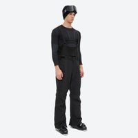 
                  
                    Men's 2-layer snowboard jacket and bib pants - black snow pants with black top, for powder and piste riding
                  
                