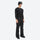 Men's 2-layer snowboard jacket and bib pants - black snow pants with black top, for powder and piste riding