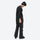 Men's 2-layer snowboard jacket and bib pants - black snow pants with black top, for skiing and snowboarding