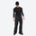 Men's breathable ski jacket with flap pockets - black snow pants with black top, for cold-weather winter sports