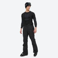 
                  
                    Men's waterproof 2L snow jacket and suspender pants - black snow pants with black top, for powder and piste riding
                  
                