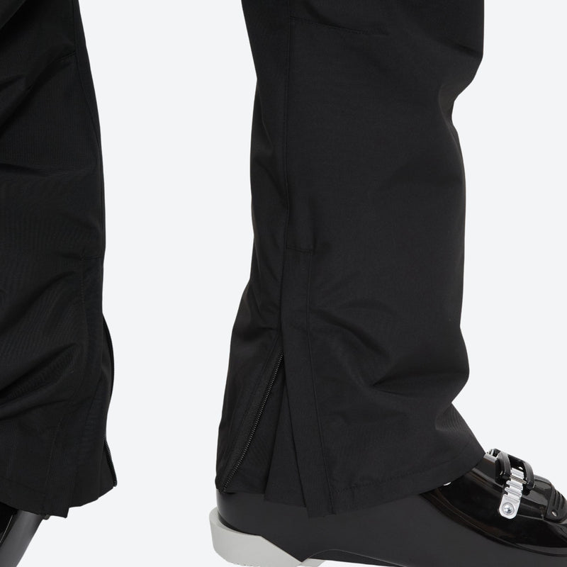 Men's waterproof 2L snow jacket and suspender pants - black snow pants, for resort and backcountry days