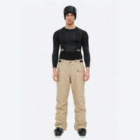 
                  
                    Men's waterproof 2L snow jacket and suspender pants - tan snow pants with black top, for resort and backcountry days
                  
                