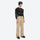Men's breathable ski jacket with flap pockets - tan snow pants with black top, for powder and piste riding