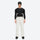 Men's breathable ski jacket with flap pockets - white snow pants with black top, for resort and backcountry days