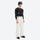 Men's 2-layer snowboard jacket and bib pants - white snow pants with black top, for powder and piste riding