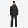Men's waterproof 2L snow jacket and suspender pants - black jacket with black pants, for resort and backcountry days