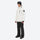 Men's 2-layer snowboard jacket and bib pants - white jacket with black pants, for resort and backcountry days