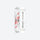Freestyle twin tip snowboard for park and piste - white top sheet with red line art graphic, for powder and piste days