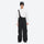 Men's bib snowboard pants with cargo pockets - black bib snow pants with gray top, for powder and piste riding