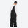 Men's waterproof 3L bib snow pants - black bib snow pants with gray top, back three-quarter view, for powder and piste riding