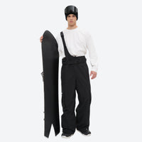 
                  
                    Men's breathable 3-layer suspender ski pants - black bib snow pants, for resort and backcountry days
                  
                