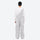 Men's waterproof 3L bib snow pants - light gray bib snow pants with gray top, on-model back view, for powder and piste riding