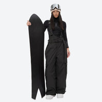 
                  
                    Unisex waterproof 3L bib snow pants - black bib snow pants, for cold-weather winter sports
                  
                