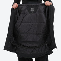 
                  
                    Men's breathable ski jacket and pants set - black, interior lining open flat detail, for resort and backcountry days
                  
                