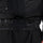 Men's waterproof 3L snow jacket and pants series - black, inner snow skirt close-up detail, for skiing and snowboarding