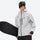 Men's waterproof 3L snow jacket and pants series - light gray, for cold-weather winter sports