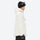 Men's waterproof 3L snow jacket and pants series - cream, on-model hood side view, for resort and backcountry days
