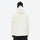 Men's breathable ski jacket and pants set - cream, on-model back hood view, for powder and piste riding