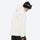 Men's waterproof 3L snow jacket and pants series - cream, on-model hood side view, for skiing and snowboarding