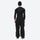 Men's breathable ski jacket and pants set - black bib pants, on-model back view, for resort and backcountry days