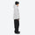 Men's breathable ski jacket and pants set - light gray jacket with black pants, for skiing and snowboarding