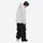 Men's 3-layer snowboard jacket and pants - light gray jacket with black pants, for resort and backcountry days