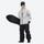 Men's waterproof 3L snow jacket and pants series - light gray jacket with black pants, for skiing and snowboarding