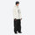 Men's waterproof 3L snow jacket and pants series - cream jacket with black pants, for powder and piste riding