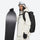 Women's waterproof 3L snow jacket and pants - white jacket, for cold-weather winter sports