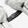 Comfort ski gloves with touchscreen fingertips - white snow glove strap, buckle strap close-up, for skiing and snowboarding