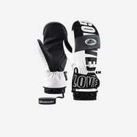
                  
                    Letter print winter mittens for snow sports - white letter print snow mittens, for snow sports weekends
                  
                